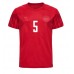 Cheap Denmark Joakim Maehle #5 Home Football Shirt World Cup 2022 Short Sleeve